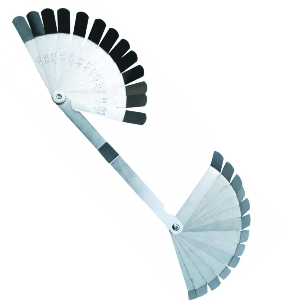 [SP64031] Offset Feeler Gauge Set – 26 Pieces, 0.127–0.762 mm