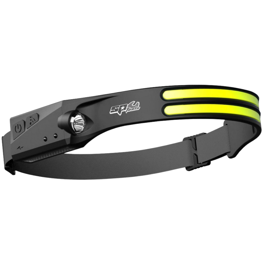 Lanterna Frontal COB LED de Faixa Dupla 230° com Sensor de Movimento