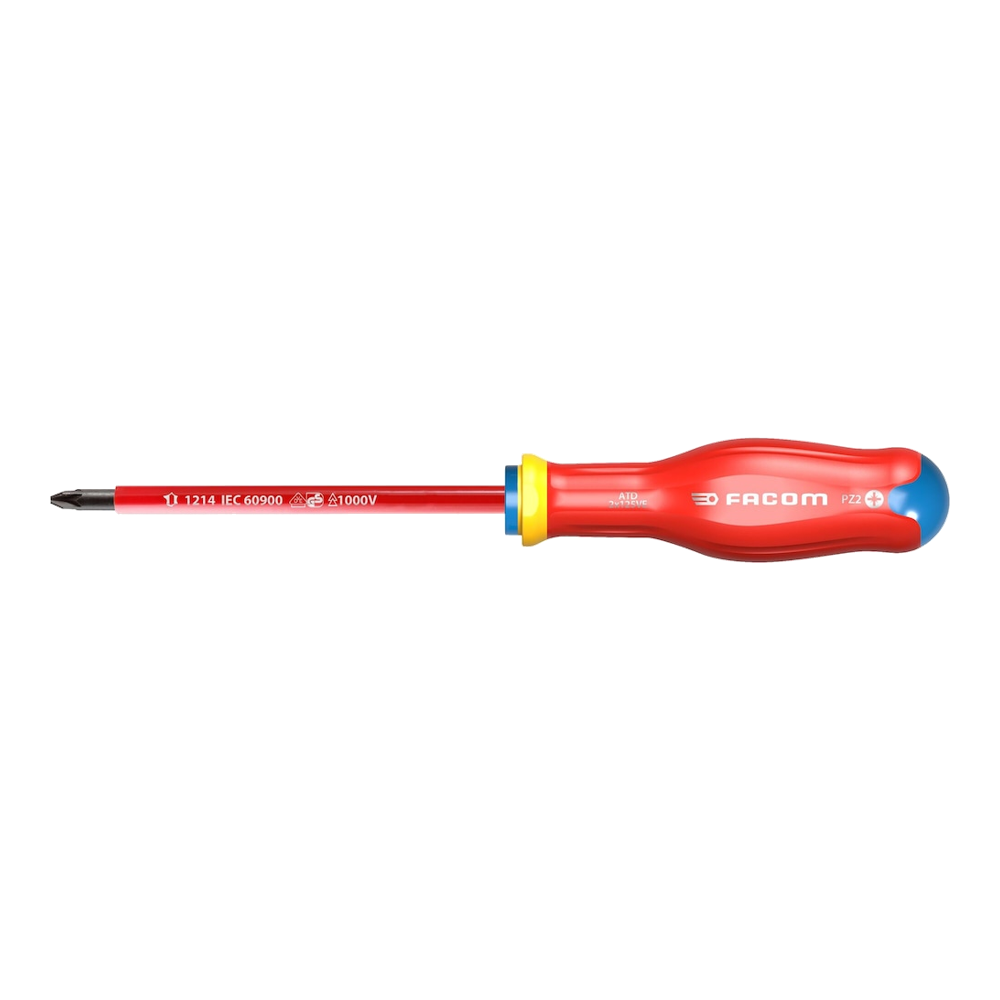 [ATD2X125 VE] Chave Pozidriv PZ2 PROTWIST isolada 1000 V, lâmina 125 mm FACOM