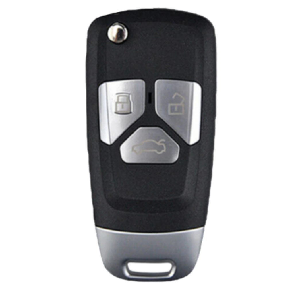 XNAU01EN - Comando Xhorse 3But - Transponder NXP - (Wireless/Azul) - S\ Lamina