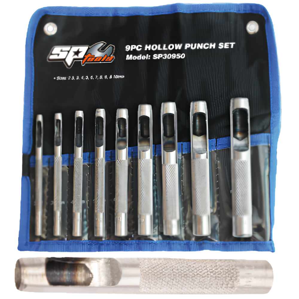 [SP30950] Conjunto de Punções Ocos – 9 Peças