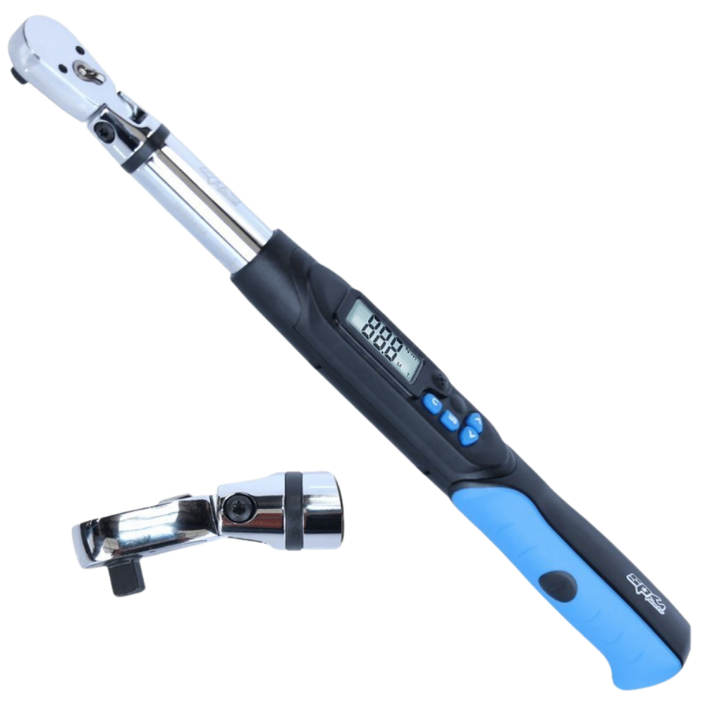 Chave Dinamométrica Digital Articulada 3/8", 6,8–135 Nm